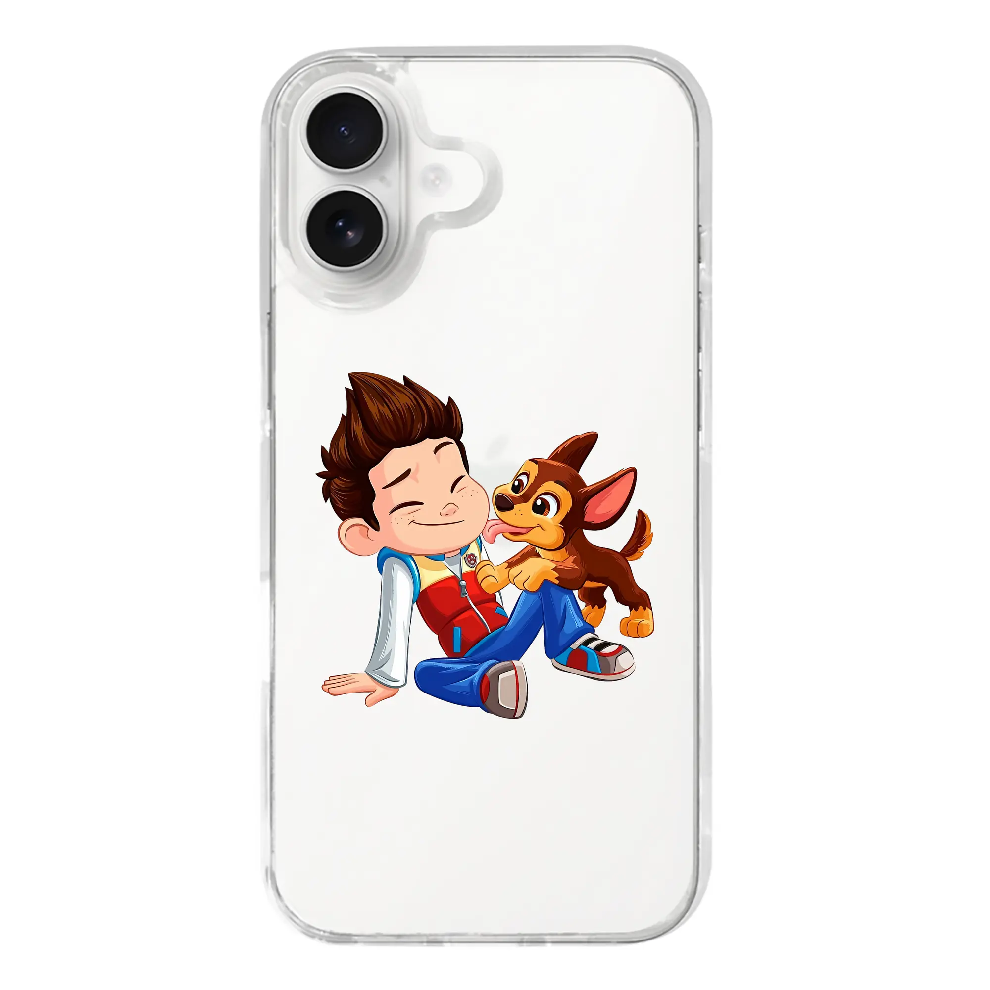 パウ・パトロール グッズ ライダー - iPhone 17シリーズ 透明スマホケース – 薄型・耐衝撃・精密フィット保護カバー